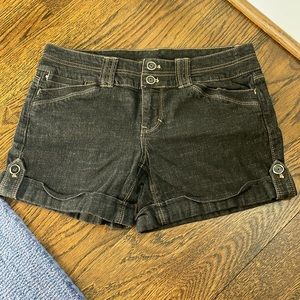 White House Black Market Dark Wash Denim Shorts Size 4